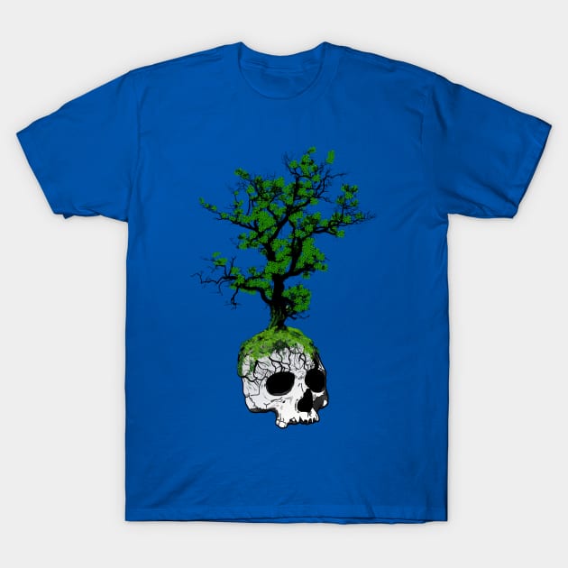 Tree Skull Summer T-Shirt by Harley Warren